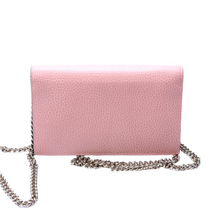 Load image into Gallery viewer, Gucci Interlocking GG Leather Chain Wallet Pink
