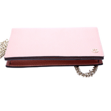 Load image into Gallery viewer, Gucci Interlocking GG Leather Chain Wallet Pink
