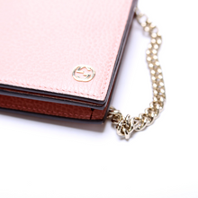 Load image into Gallery viewer, Gucci Interlocking GG Leather Chain Wallet Pink
