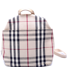 Load image into Gallery viewer, Burberry Nova Check Canvas Small Backpack Bag Beige
