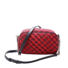 Load image into Gallery viewer, Gucci Marmont Embroidered Canvas Small Camera Bag Multicolor
