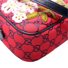 Load image into Gallery viewer, Gucci Marmont Embroidered Canvas Small Camera Bag Multicolor
