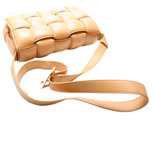 Load image into Gallery viewer, Bottega Veneta Maxi Intrecciato Padded Cassette Shoulder Bag Almond
