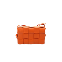 Load image into Gallery viewer, Bottega Veneta Cassette Small Paper Calfskin Leather Shoulder Bag Orange
