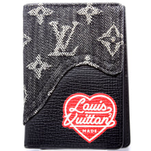 Load image into Gallery viewer, LV Nigo Made Taurillon Leather Denim Monogram Pocket Organizer Black
