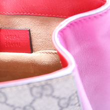 Load image into Gallery viewer, Gucci Padlock GG Supreme Canvas Backpack Bag Red
