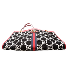 Load image into Gallery viewer, Gucci Rajah Chain Tweed Tote Bag Black

