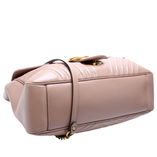 Load image into Gallery viewer, Gucci Marmont Leather Large Shoulder Bag Nude
