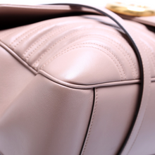 Load image into Gallery viewer, Gucci Marmont Leather Large Shoulder Bag Nude
