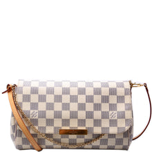 Load image into Gallery viewer, Louis Vuitton Favorite MM Damier Azur Crossbody Bag White
