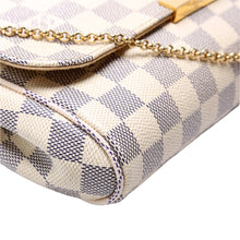 Load image into Gallery viewer, Louis Vuitton Favorite MM Damier Azur Crossbody Bag White
