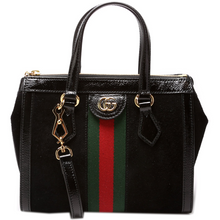 Load image into Gallery viewer, Gucci Ophidia Small Suede Leather Tote Bag Black
