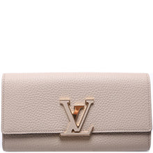 Load image into Gallery viewer, Louis Vuitton Capucines Large Plain Wallet Beige
