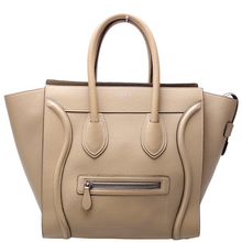 Load image into Gallery viewer, Celine Luggage Leather Mini Tote Bag Beige
