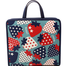Load image into Gallery viewer, Gucci Kids Line Strawberry Coated Canvas Tote Bag Multicolor
