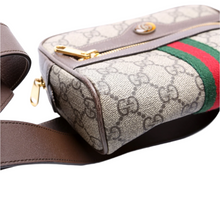 Load image into Gallery viewer, Gucci Ophidia GG Supreme Coated Canvas Mini Belt Bag Brown
