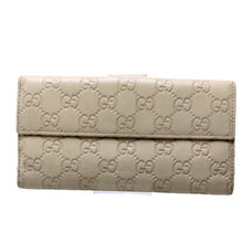 Load image into Gallery viewer, Gucci Guccissima Leather Long Wallet Cream

