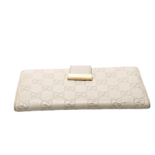 Load image into Gallery viewer, Gucci Guccissima Leather Long Wallet Cream
