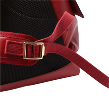 Load image into Gallery viewer, Gucci Ophidia Double Buckle Leather Medium Backpack Bag Red
