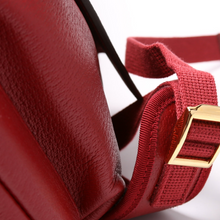 Load image into Gallery viewer, Gucci Ophidia Double Buckle Leather Medium Backpack Bag Red
