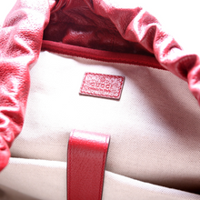 Load image into Gallery viewer, Gucci Ophidia Double Buckle Leather Medium Backpack Bag Red
