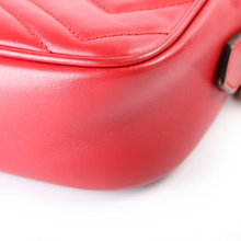 Load image into Gallery viewer, Gucci Marmont Leather Mini Camera Bag Red
