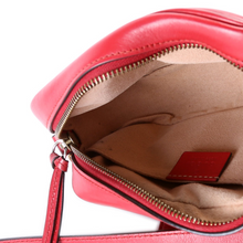 Load image into Gallery viewer, Gucci Marmont Leather Mini Camera Bag Red
