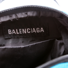 Load image into Gallery viewer, Balenciaga Oversized Mini Canvas Backpack Bag Blue
