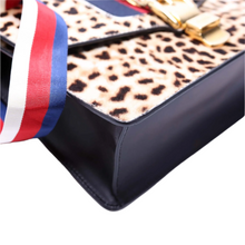 Load image into Gallery viewer, Gucci Sylvie Calfhair Leather Shoulder Bag Small Cheetah
