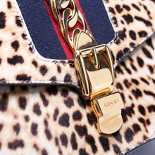 Load image into Gallery viewer, Gucci Sylvie Calfhair Leather Shoulder Bag Small Cheetah
