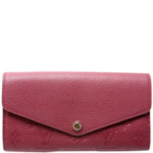 Load image into Gallery viewer, Louis Vuitton Sarah Monogram Empreinte Leather Wallet Berry
