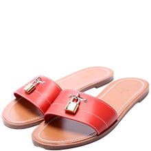 Load image into Gallery viewer, Louis Vuitton Lock It Flat Mules Red Size 39
