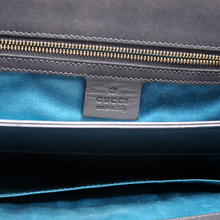 Load image into Gallery viewer, Gucci Ophidia Suede Shoulder Bag Web Medium Black
