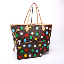 Load image into Gallery viewer, Louis Vuitton Neverfull W/P Wallet MM Painted Dots Shoulder Bag Brown
