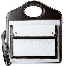 Load image into Gallery viewer, Burberry Micro Canvas Crossbody Bag Bicolor
