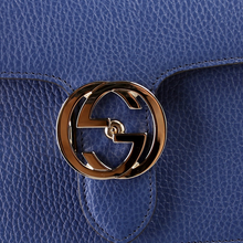 Load image into Gallery viewer, Gucci Interlocking GG Leather Small Crossbody Bag Blue
