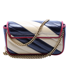 Load image into Gallery viewer, Gucci Marmont Super Mini Flap Torchon Leather Crossbody Bag Multicolor
