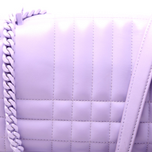 Load image into Gallery viewer, Burberry Lola Quilted Leather Flap Small Shoulder Bag Purple
