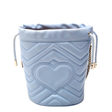 Load image into Gallery viewer, Gucci Marmont Leather Mini Bucket Bag Blue
