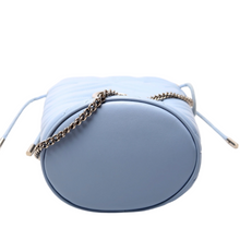 Load image into Gallery viewer, Gucci Marmont Leather Mini Bucket Bag Blue
