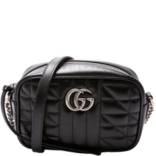 Load image into Gallery viewer, Gucci Marmont Leather Mini Camera Bag Black
