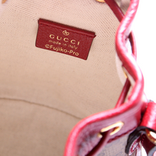 Load image into Gallery viewer, Gucci Doraemon Mini GG Supreme Monogram Bucket Bag Brown
