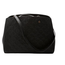 Load image into Gallery viewer, Louis Vuitton Montaigne GM Empreinte Leather Shoulder Bag Black
