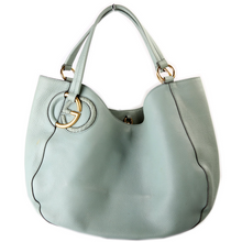 Load image into Gallery viewer, Gucci GG Twill Large Hobo Bag Light Blue
