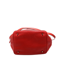 Load image into Gallery viewer, Burberry Canterbury Leather Small Hobo Bag Red
