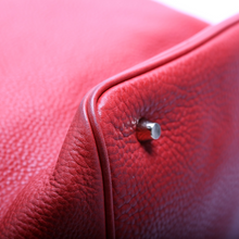 Load image into Gallery viewer, Burberry Canterbury Leather Small Hobo Bag Red
