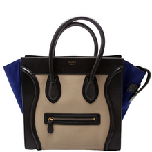 Load image into Gallery viewer, Celine Mini Luggage Leather Tote Bag Tricolor
