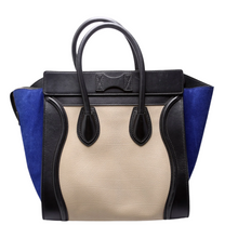 Load image into Gallery viewer, Celine Mini Luggage Leather Tote Bag Tricolor
