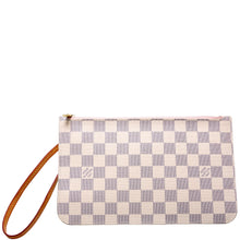 Load image into Gallery viewer, Louis Vuitton Pochette Only Neverfull Damier Azur Clutch White
