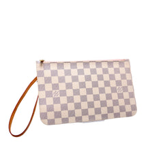 Load image into Gallery viewer, Louis Vuitton Pochette Only Neverfull Damier Azur Clutch White
